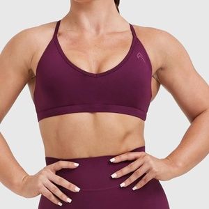 oner active timeless strappy bralette (ripe fig size M)
